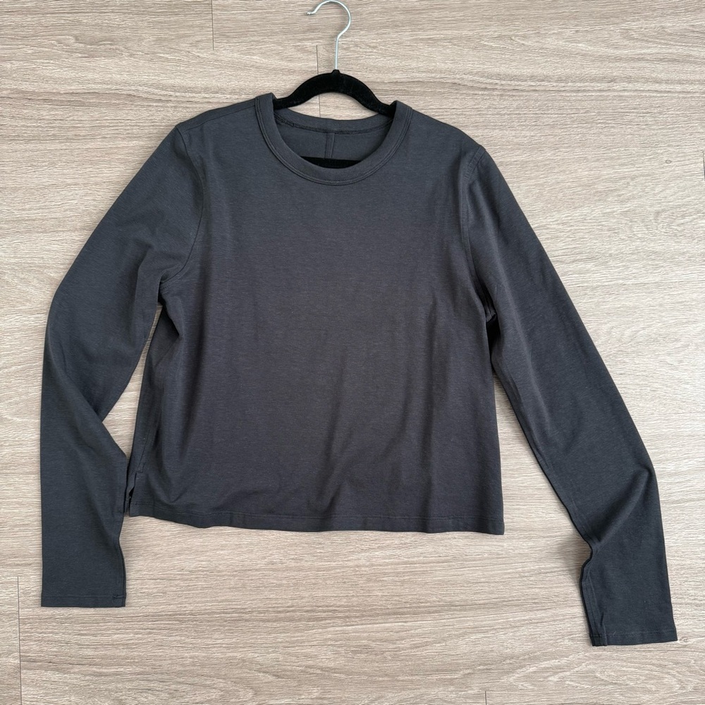 NEW Lululemon Linen Blend Waist Length Long Sleeve 4